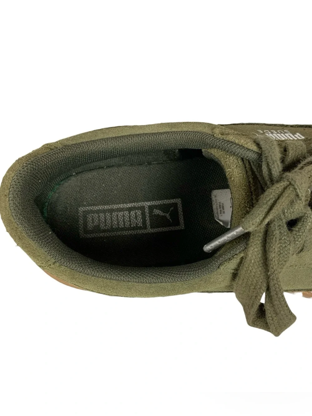 PUMA Burnt Olive Gum Suede Sneakers